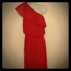 NWT- Xscape one shoulder red dress